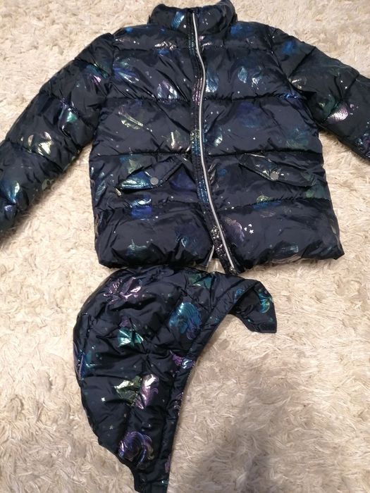 Geaca fetita cu unicorn H&m 9-10 ani(140)