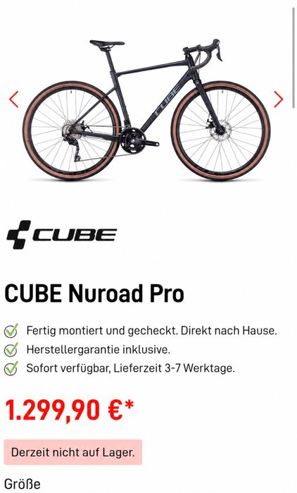 Велосипед Cube Nuroad Pro - Карбонова вилка , М размер - Отличен.