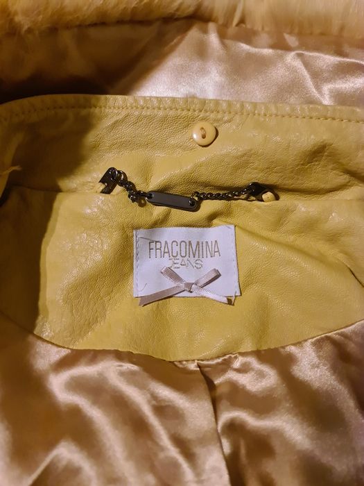 Jacheta de piele cu guler blana