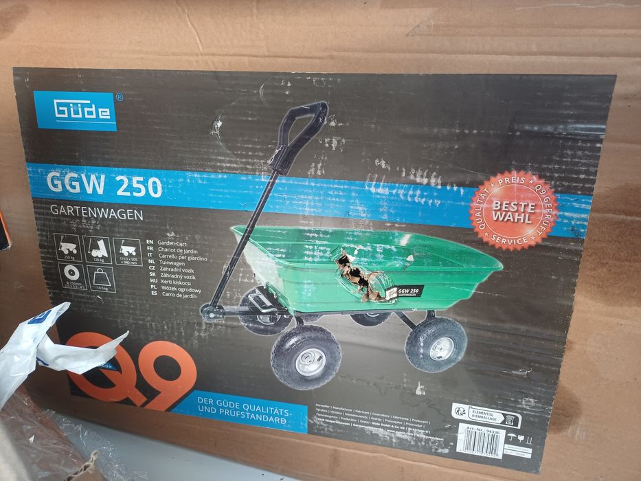 Градинска количка GUDE, GGW 250.1, 250 кг,