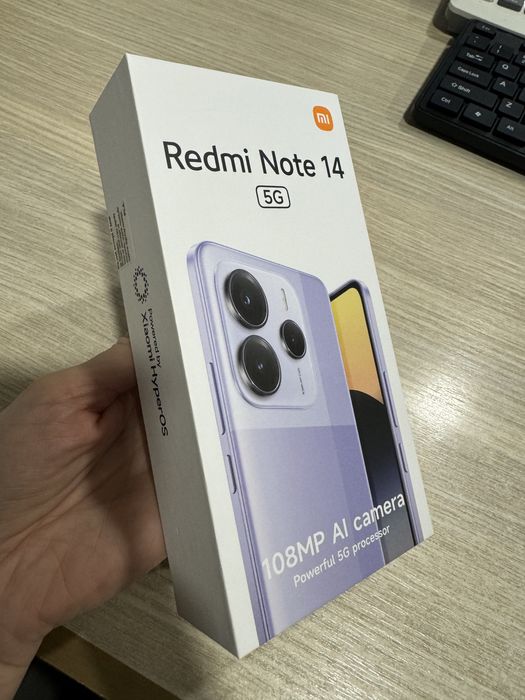 Xiaomi Redmi Note 14, 8GB RAM, 256GB, 5G, Midnight Black, NOU/Sigilat!