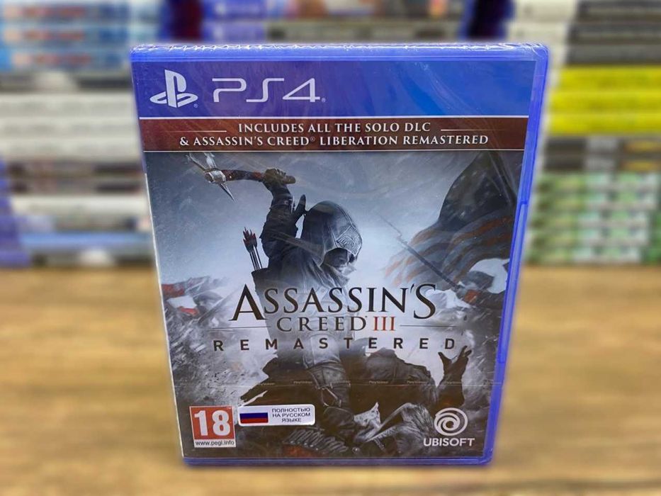 Новый Assassin's Creed III: Remastered PS4/PS5 Ассассин 3 Ремастер Пс4