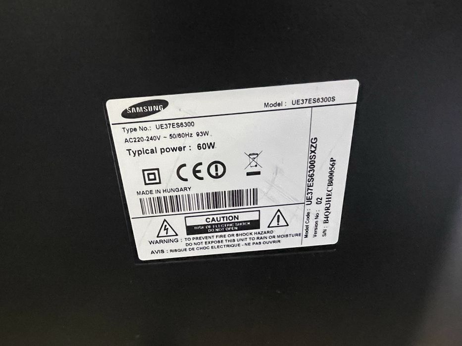 Телевизор Samsung Full HD LED 37” - UE37ES6300S