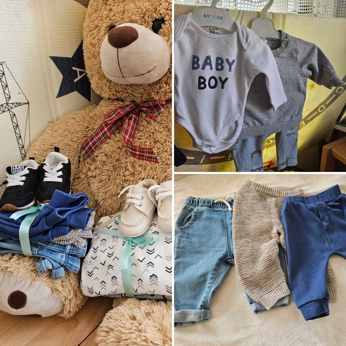 Бебешки дрехи за момче  3-6-9 месеца