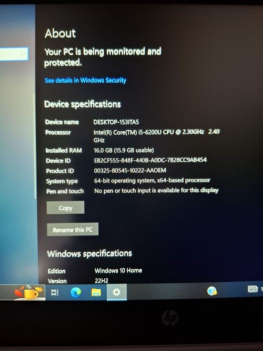 HP EliteBook 14"    16GB.  256 SSD