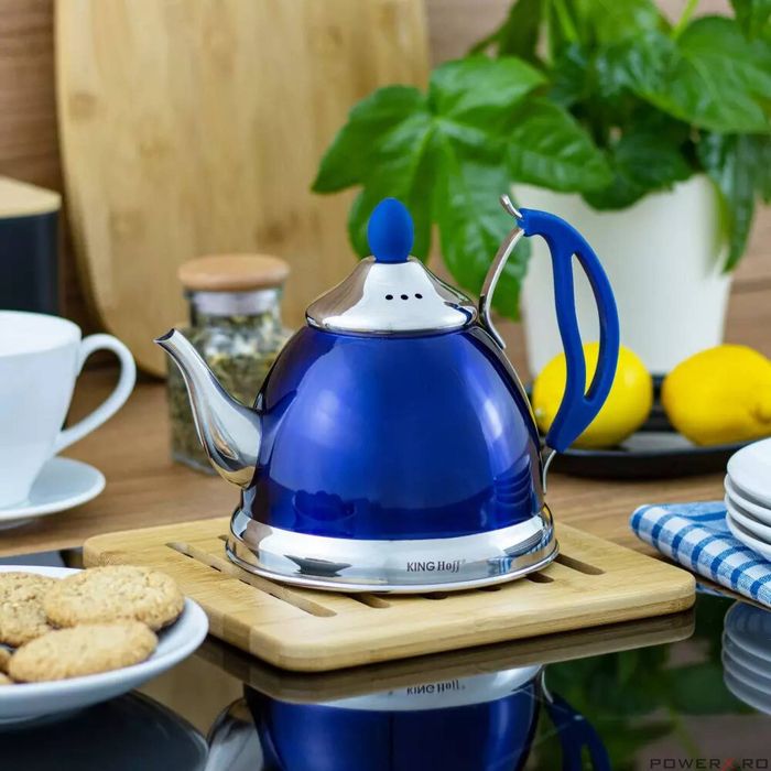 Ceainic cu sita, inox 1l, fierbator traditional, KingHoff