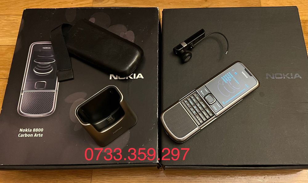 Nokia 8800 ARTE Carbon CA NOU ! Full Box ! RARITATE ! Telefon colectie