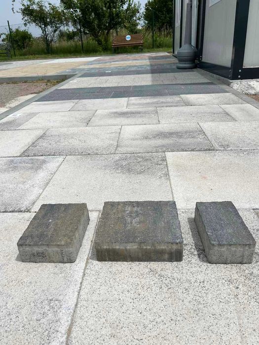 Павета Appia Antica, 6см, комби формат, цвят: сив меланж - #Земелрок