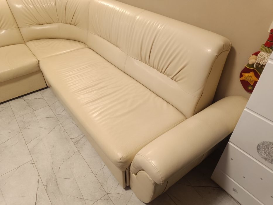 Диван еко кожа шампанско