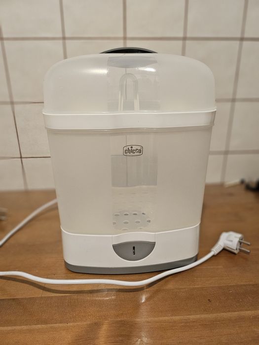 Sterilizator electric cu aburi Chicco 3 in 1 Steril Natural, 0luni+