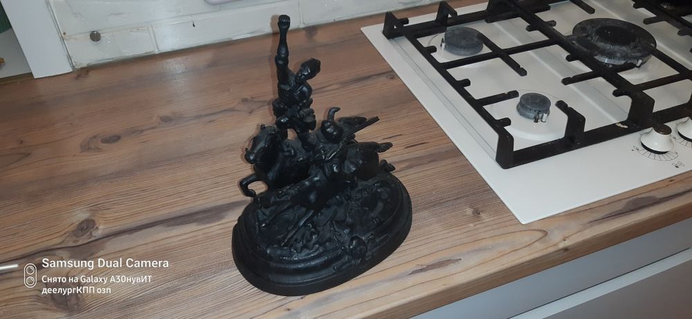 статуэтка джигитовка касли 1984г.