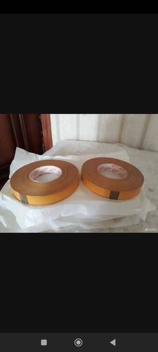 Клейкая лента скотч ткань двухсторонняя