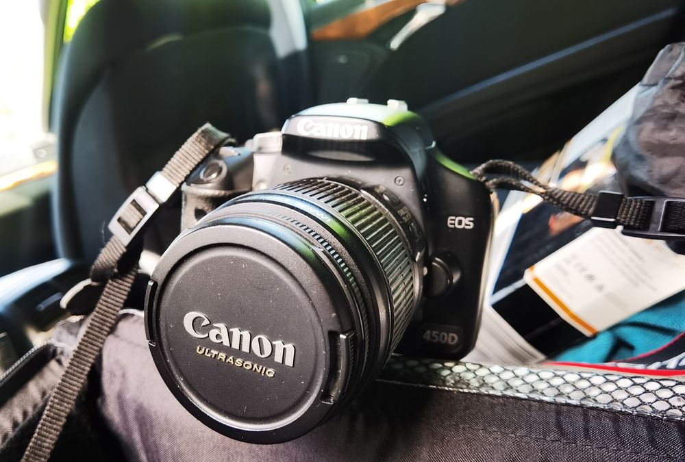 Canon eos 450D + 70-300 + flash