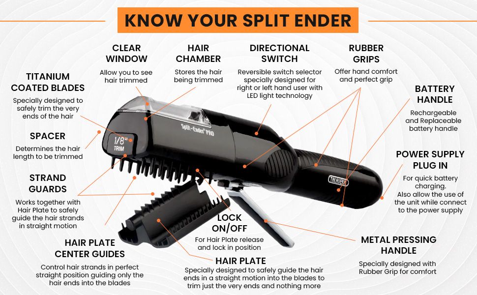 Split Ender Pro оригинал Talavera – уред за цъфтящи краища/полиране