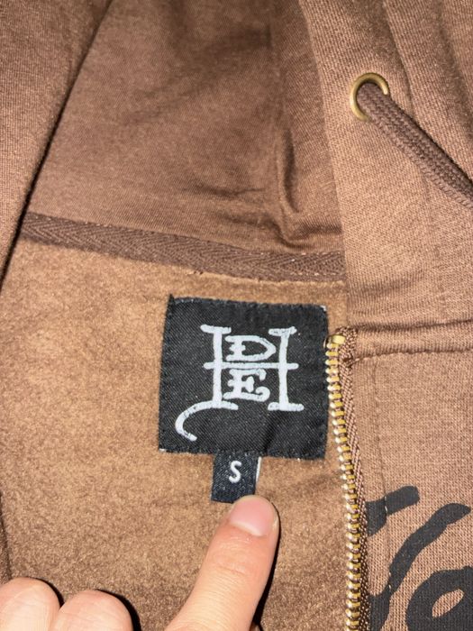 зипка ed hardy коричневая