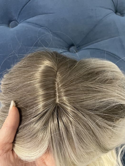 Peruca lunga blonda ombre