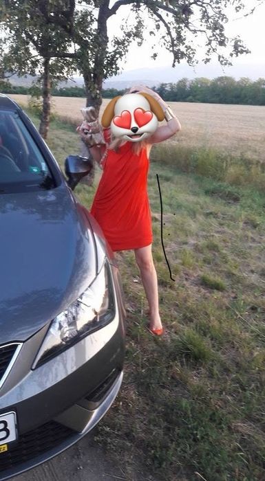 Официална червена рокля