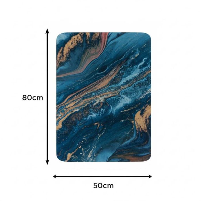 Covoras de baie antiderapant absorbant cu uscare rapida 80x50 cm