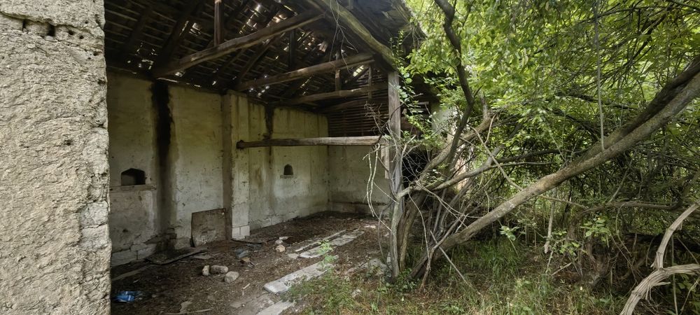 Къща с голям двор 3200 кв.м и река с. Новосел, обл. Шумен