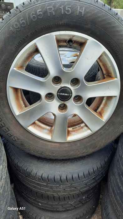 Ляти джанти с гуми 5×112,15цола
