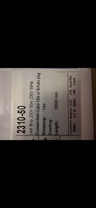 Bandă Led 50m . Ideal pentru spații mari