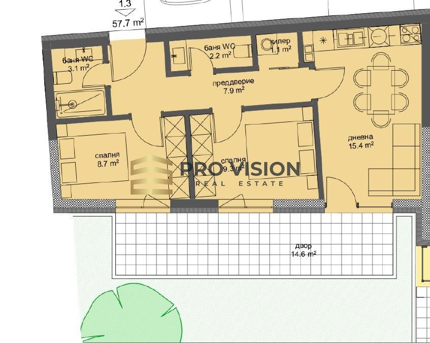 3-стаен в Варна-Трошево площ 70 цена 138000