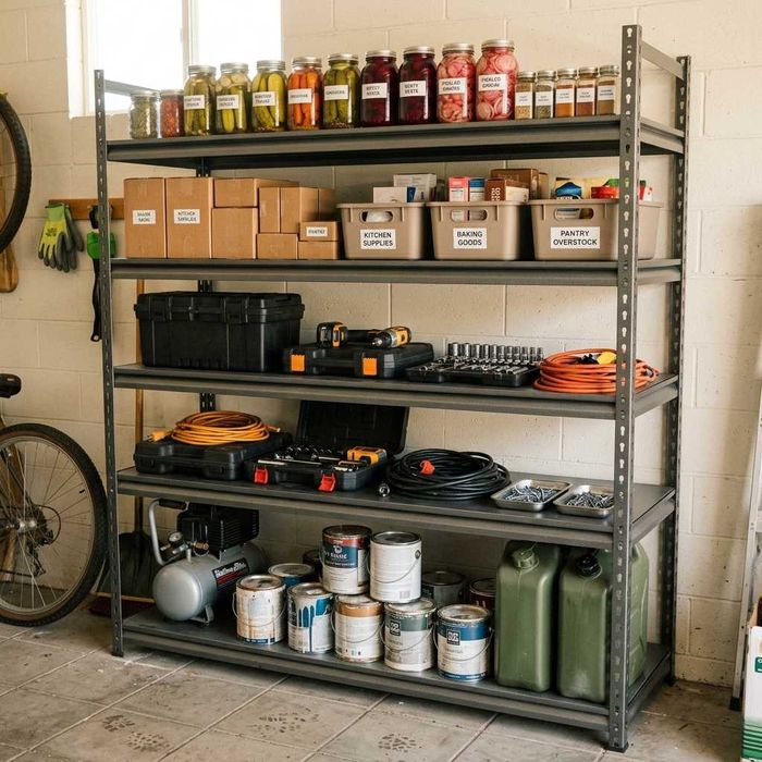 Стеллаж для кладовки и гаража (Нержавейка) Stellaj Polka