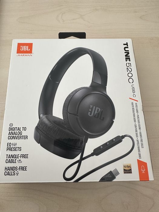 Căști JBL 520 C cu fir USB C