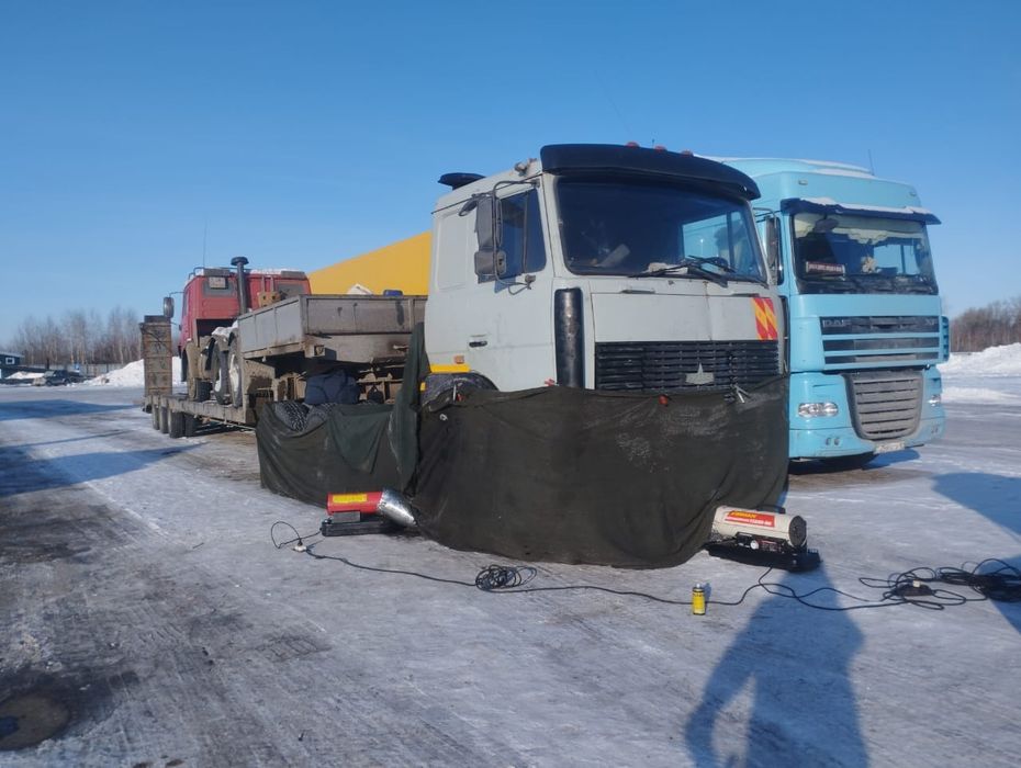 Отогрев грузовых и спецтехники