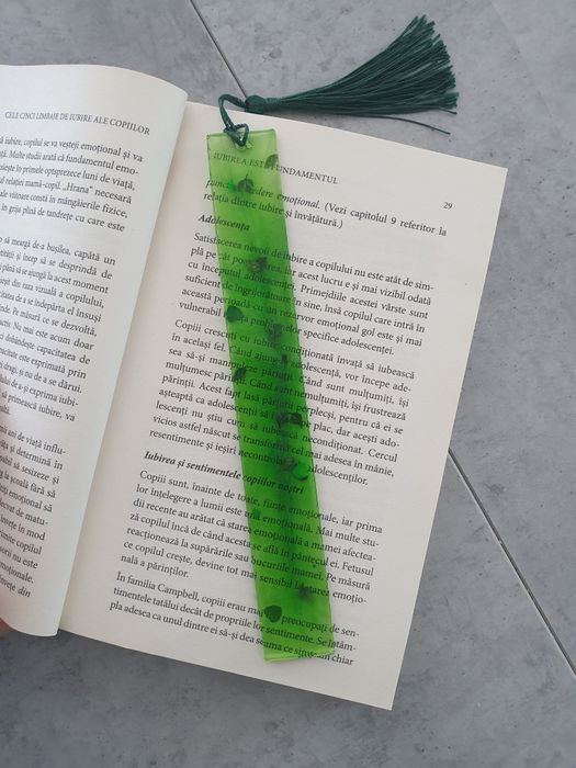 Semn de carte din rasina epoxidica