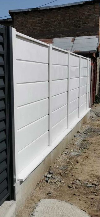 Gard beton sau marmura + porti cu garantie 15 ani