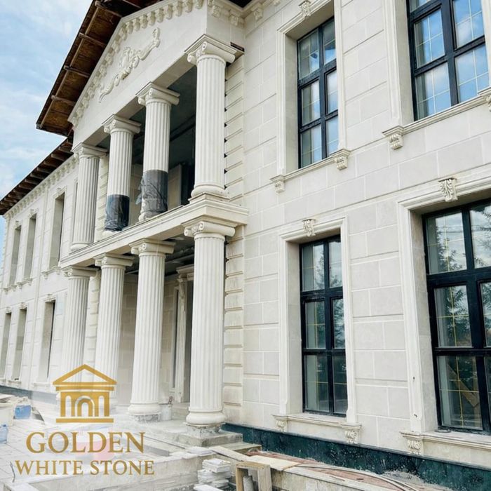 Облицовка фасада из натурального камня