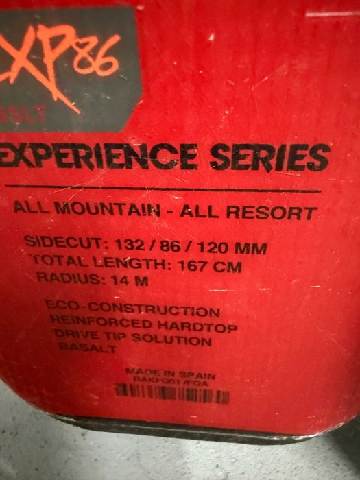 schi rossignol exp 86 basalt L185cm si 167cm