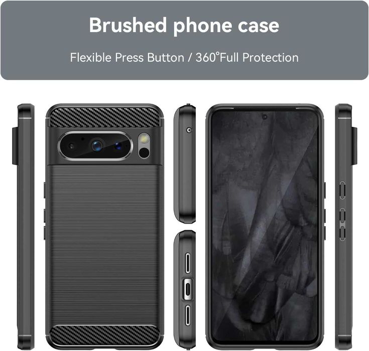 Калъф кейс гръб Carbon за Google Pixel 4 4a 5 5a 6 6a 7a 7 8 8a Pro