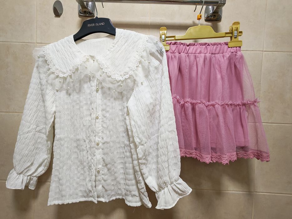 Cămașă cu eleganta fete mărimea 140