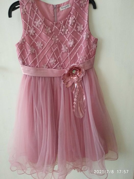 Официална детска рокля за 7-8 г.