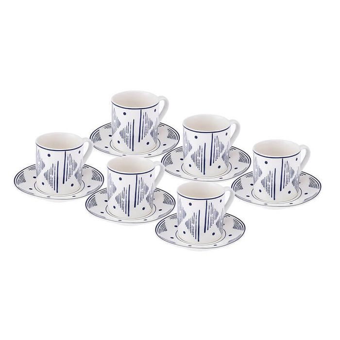 Порцеланов Комплект 6 чаши за кафе KARACA (Караджа),