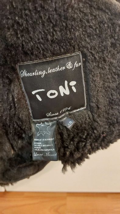 Geaca piele miel / cojoc scurt piele oaie imblanit