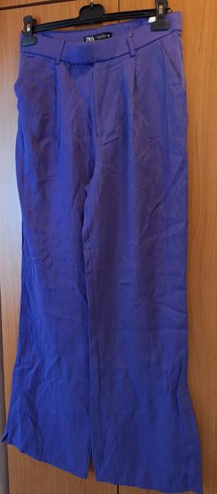 Pantaloni ZARA noi eleganți mov– mărime S si M