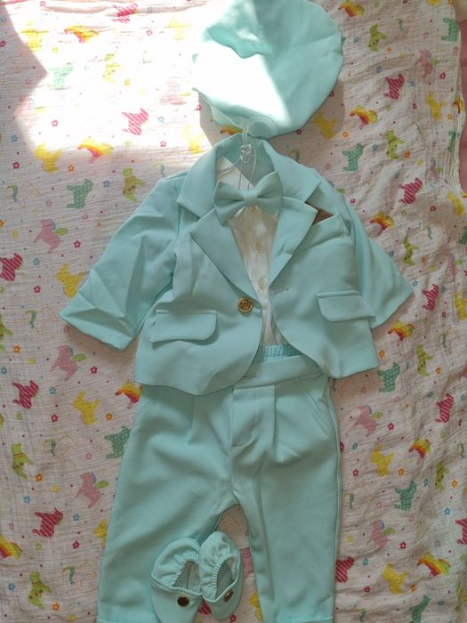 Costumas botez bebe Little Claire, marimea 68- 3-6 luni