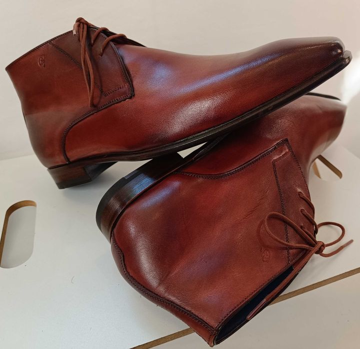 Ghete de lux 43 43.5 44 44.5 45 GREVE NOI lucrate manual piele natural