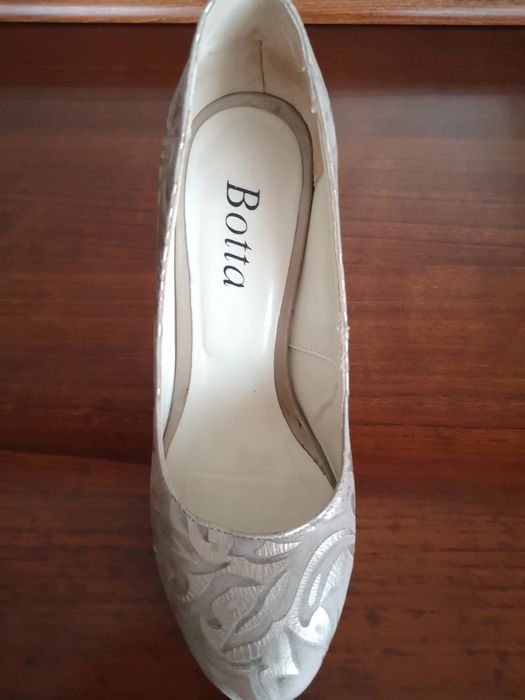 Pantofi Botta de ocazie din piele brocata,