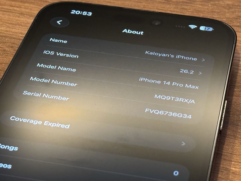 Лилав iPhone 14 Pro Max 128GB отличен с 85% батерия