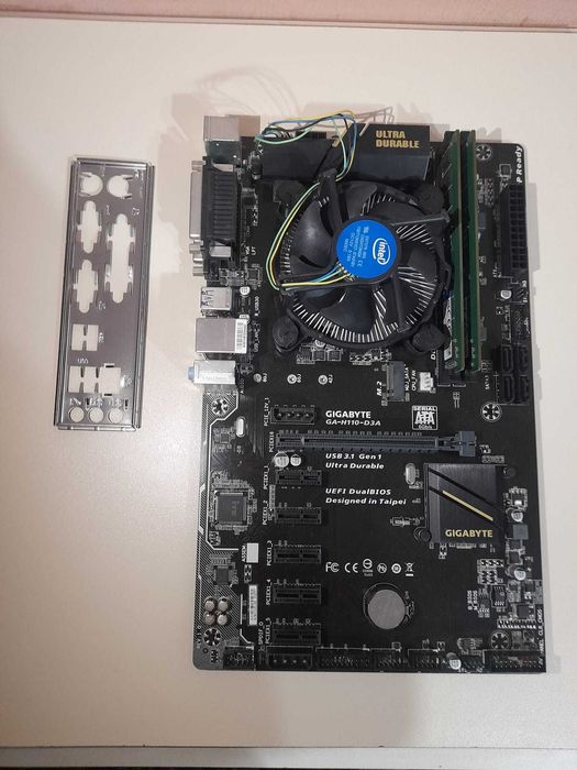 Kit  Gigabyte GA-H110-D3A + Procesor G4400 3,30 GHz +cooler + 8GB DDR4