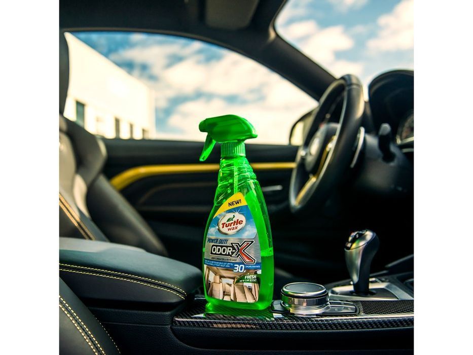 Spray eliminare mirosuri neplacute din interior auto Turtle Wax Power Out Odour X 500 ml, pentru fum, animale companie, cafea si mancare