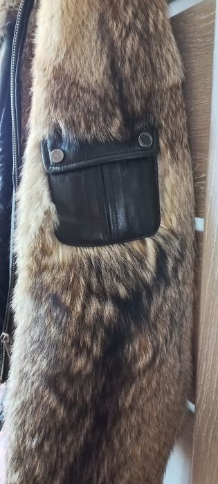 Шуба мужская волк