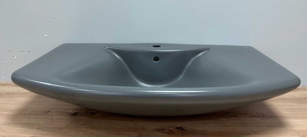 ROCA голяма антрацитна мивка 93 см – дизайнерска, мат, нова