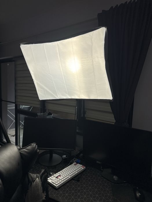 vand 2 lumini softbox placa de captura 4link si cablu microhdmi