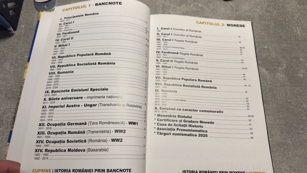 Catalog numismatic “Istoria Romaniei” - Bancnote și Monede