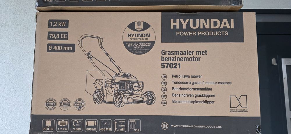 Masina tuns iarba, pe benzina, Hyundai 57021, 40 cm, 1.2 kw
